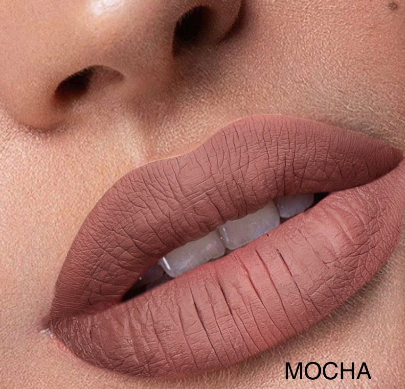 Mocha Soft Matte Liquid Lipstick - Jos Cosmetics London