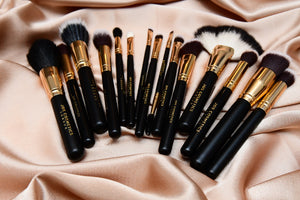 [luxury 14 piece brush set and 3D mink lashes - Joscosmeticslondon